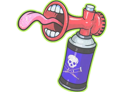 Sticker | Airhorn (Glitter)