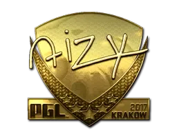 Sticker | aizy (Gold) | Krakow 2017