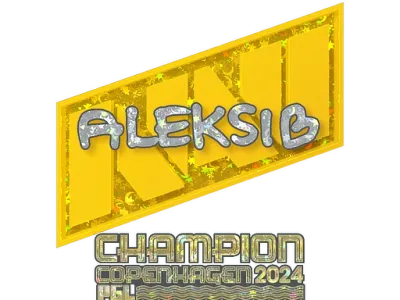 Sticker | Aleksib (Glitter, Champion) | Copenhagen 2024