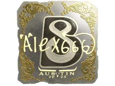 Sticker | alex666 (Gold) | Austin 2025