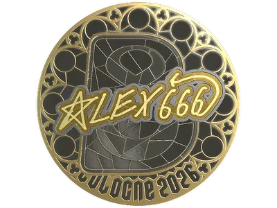 Sticker | alex666 (Gold) | Cologne 2026