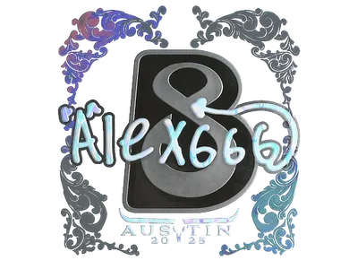 Sticker | alex666 (Holo) | Austin 2025