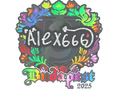 Sticker | alex666 (Holo) | Budapest 2025