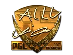 Sticker | allu (Gold) | Krakow 2017