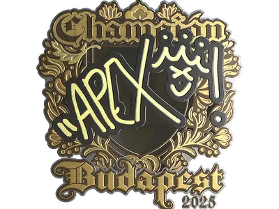 Sticker | apEX (Gold, Champion) | Budapest 2025