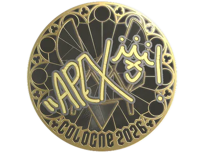 Sticker | apEX (Gold) | Cologne 2026