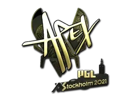 Sticker | apEX (Gold) | Stockholm 2021