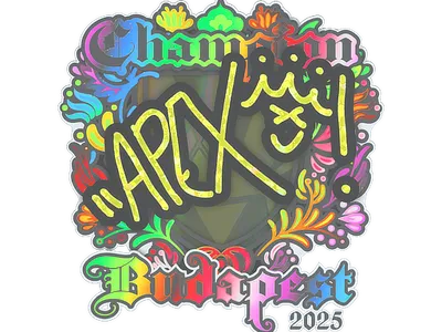 Sticker | apEX (Holo, Champion) | Budapest 2025