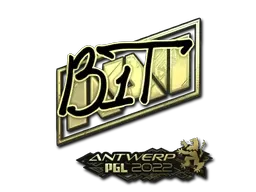 Sticker | b1t (Gold) | Antwerp 2022