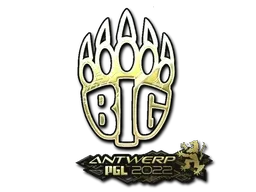 Sticker | BIG (Gold) | Antwerp 2022