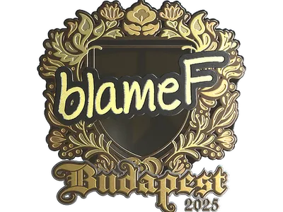 Sticker | blameF (Gold) | Budapest 2025