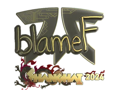 Sticker | blameF (Gold) | Shanghai 2024