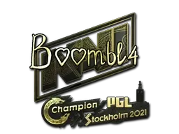 Sticker | Boombl4 (Gold) | Stockholm 2021