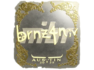 Sticker | brnz4n (Gold) | Austin 2025