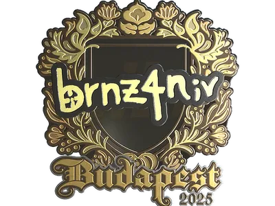 Sticker | brnz4n (Gold) | Budapest 2025