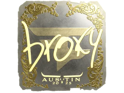 Sticker | broky (Gold) | Austin 2025