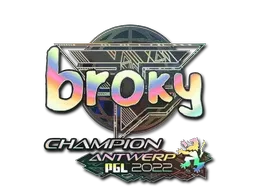 Sticker | broky (Holo, Champion) | Antwerp 2022