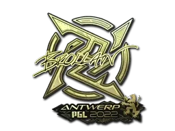 Sticker | Brollan (Gold) | Antwerp 2022