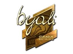 Sticker | byali (Gold) | Boston 2018