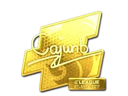 Sticker | cajunb (Gold) | Atlanta 2017