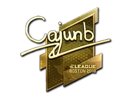 Sticker | cajunb (Gold) | Boston 2018