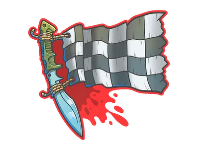 Sticker | Checkered Kukri
