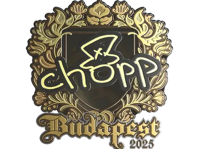Sticker | chopper (Gold) | Budapest 2025