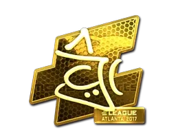 Sticker | chrisJ (Gold) | Atlanta 2017