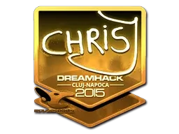 Sticker | chrisJ (Gold) | Cluj-Napoca 2015