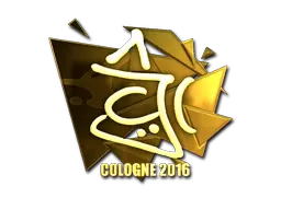 Sticker | chrisJ (Gold) | Cologne 2016