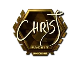 Sticker | chrisJ (Gold) | London 2018