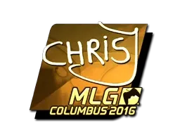 Sticker | chrisJ (Gold) | MLG Columbus 2016