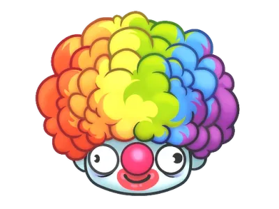 Sticker | Clown Wig