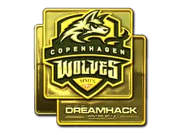 Sticker | Copenhagen Wolves (Gold) | DreamHack 2014