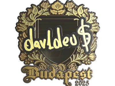 Sticker | dav1deuS (Gold) | Budapest 2025