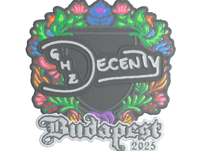 Sticker | decenty (Embroidered) | Budapest 2025