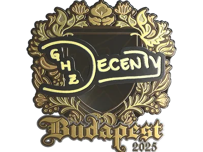 Sticker | decenty (Gold) | Budapest 2025