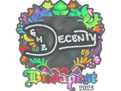 Sticker | decenty (Holo) | Budapest 2025
