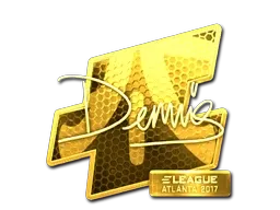 Sticker | dennis (Gold) | Atlanta 2017