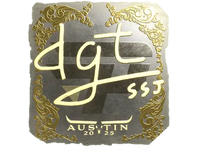 Sticker | dgt (Gold) | Austin 2025