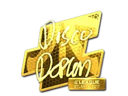 Sticker | disco doplan (Gold) | Atlanta 2017