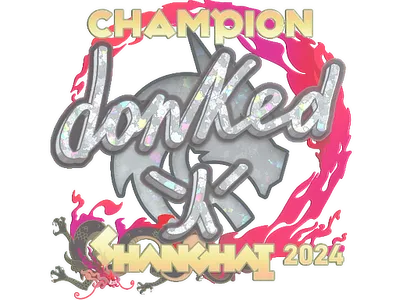 Sticker | donk (Glitter, Champion) | Shanghai 2024