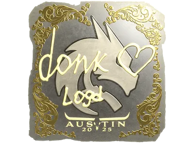 Sticker | donk (Gold) | Austin 2025