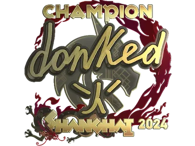 Sticker | donk (Gold, Champion) | Shanghai 2024