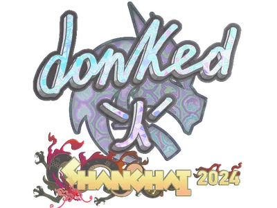 Sticker | donk (Holo) | Shanghai 2024