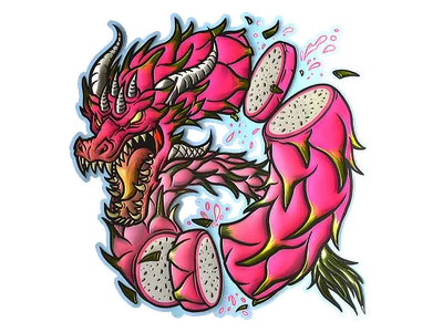 Sticker | Dragon Fruit (Foil)