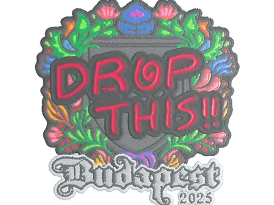 Sticker | drop (Embroidered) | Budapest 2025