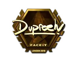 Sticker | dupreeh (Gold) | London 2018