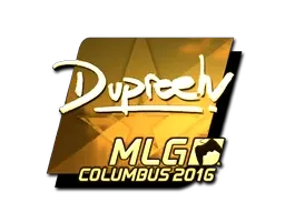 Sticker | dupreeh (Gold) | MLG Columbus 2016