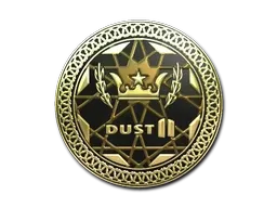 Sticker | Dust II (Gold)